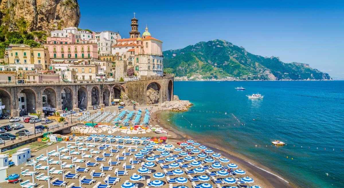 Atrani, Amalfi Coast, Italy. Italian Beaches.