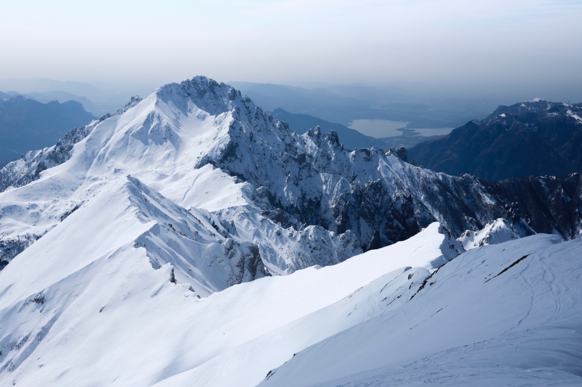 Skiing in Italy. SKiing in the Italian Alps