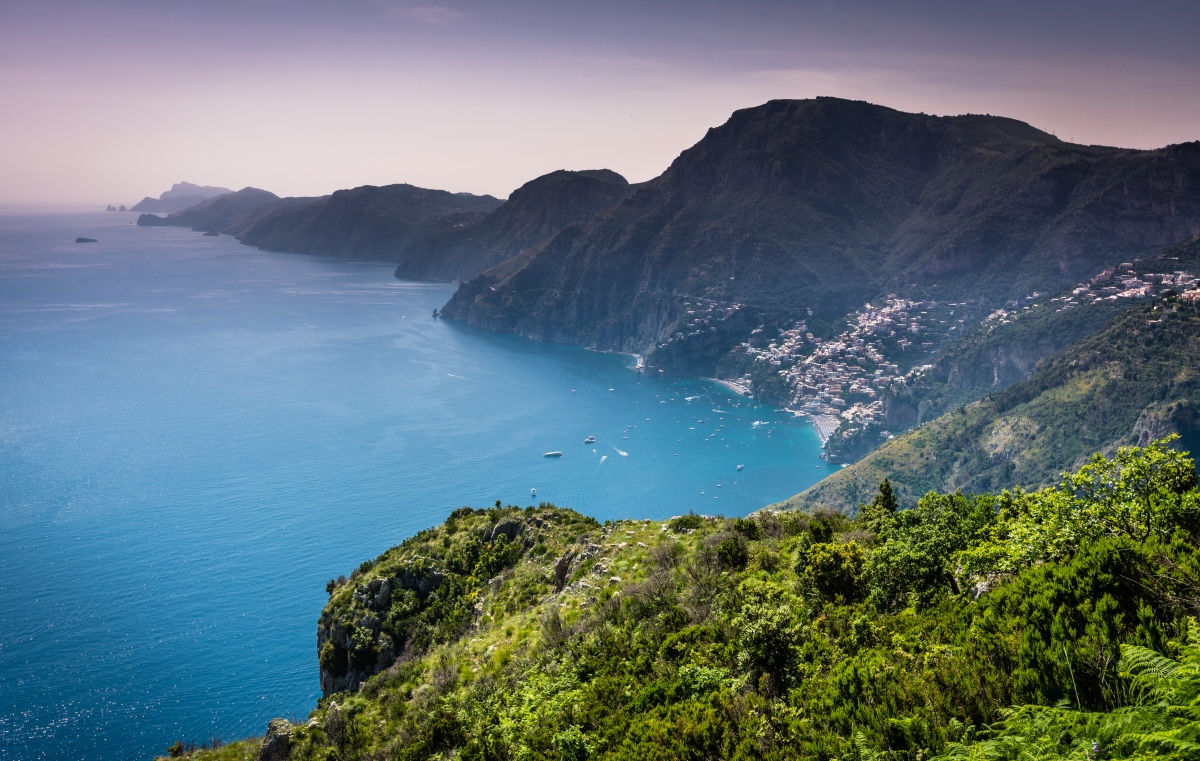 Sentiero degli Dei, Amalfi Coast. Hiking in Italy.