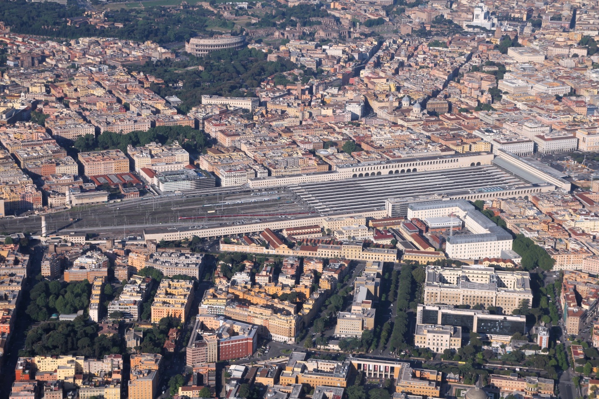 Travelling in Italy from Rome. Termini station, Rome