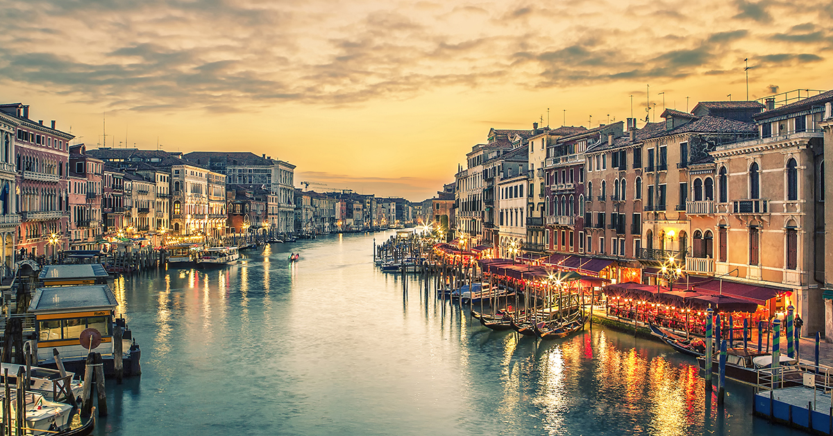 The Grand Canal in Venice.