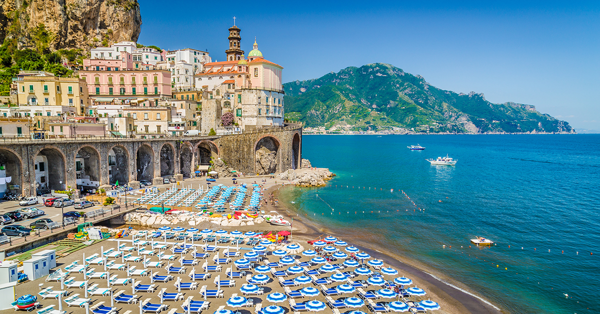 Atrani on the Amalfi Coast. 