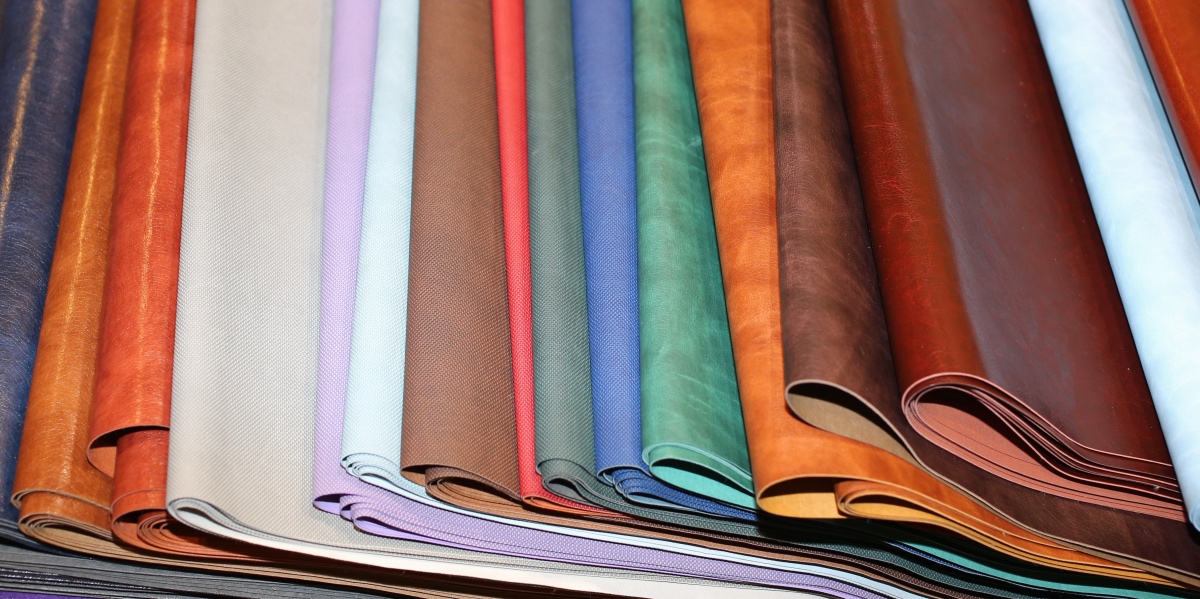 Italian Leather. Leather market in Florence, Italy.