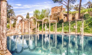 Hadrian's Villa, Rome. Ancient Ruins of Hadrian's Villa.