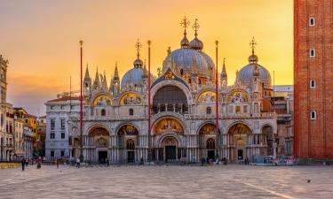 morning view of St. Mark;s cathedral. basilica di san marco in Venice